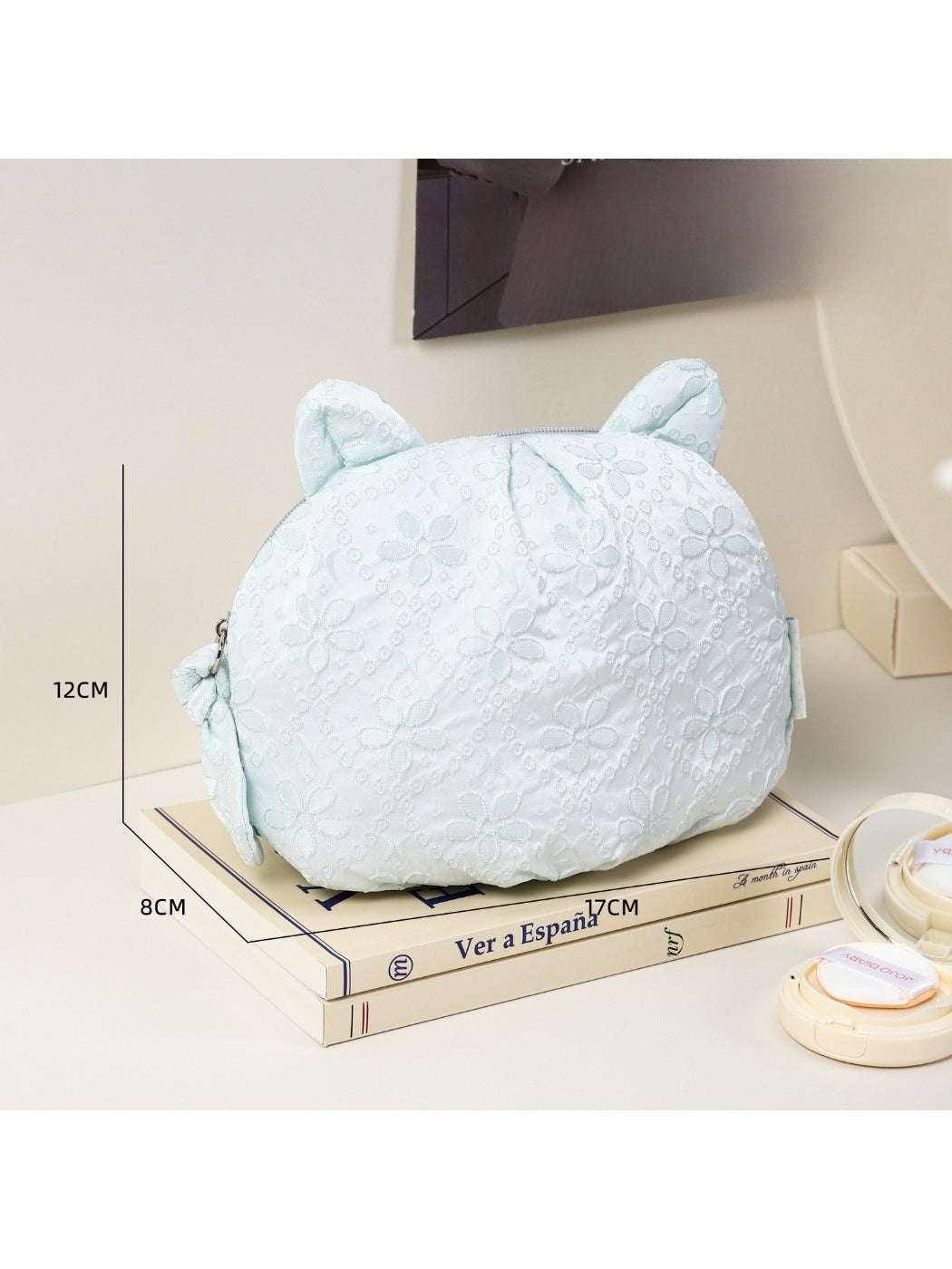 Cosbai - Cat Ear Travel Makeup Cosmetic Pouch detail view 2