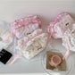 Cosbai - Sweet Bow Print Quilted Makeup Storage Bag