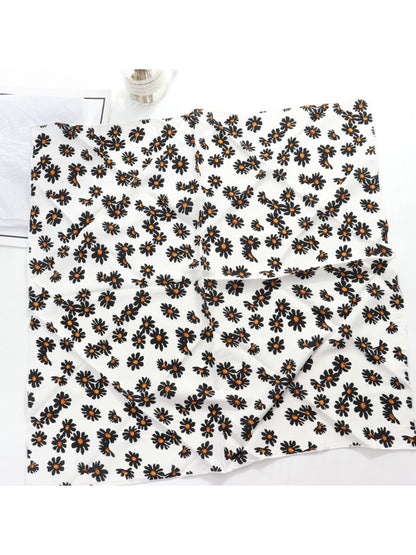 Scarvii - Floral Fashion Square Scarf