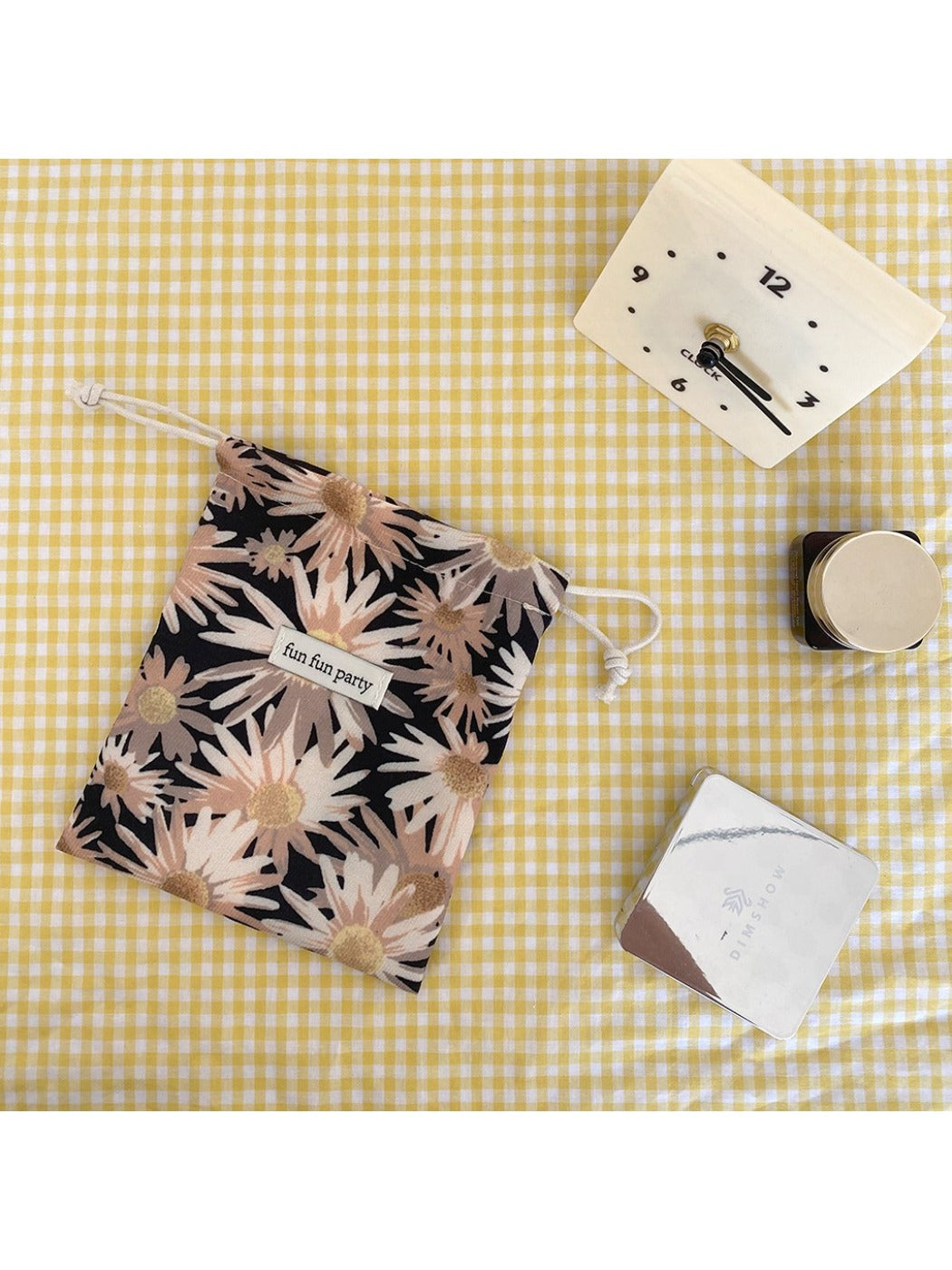 Cosbai - Corduroy Drawstring Pouch & Storage Bag