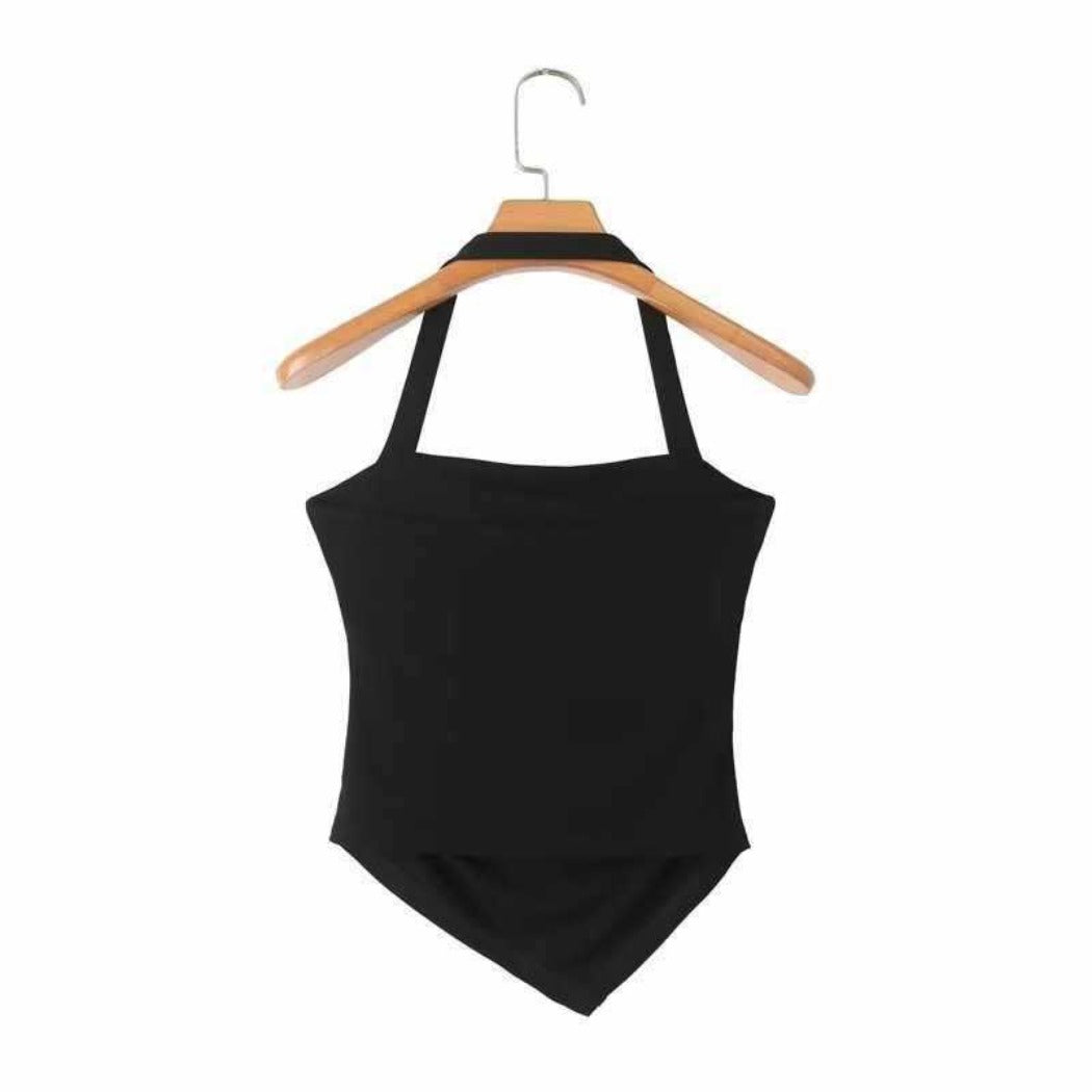 Vesty - Solid Knit Halter Top - Bacis & Sexy