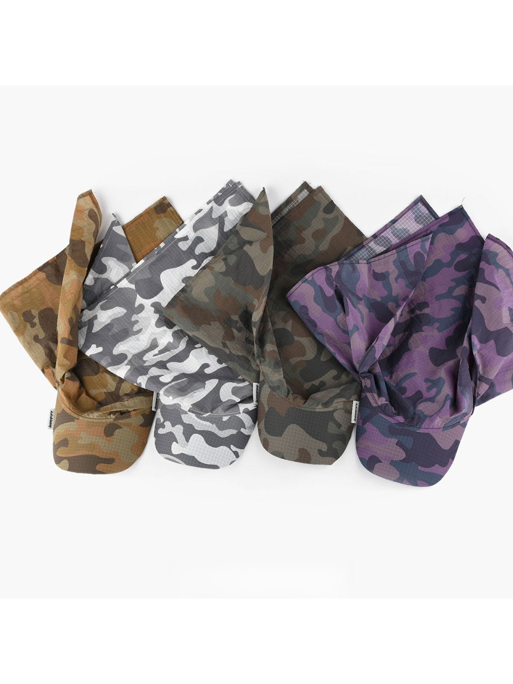 Haila - Camouflage Pattern Curved Brim Headscarf Cap