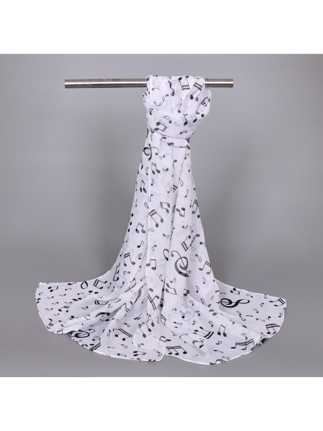 Scarvii - Spring Summer Music Note Print Scarf