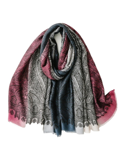 Scarvii - Paisley Gradient Winter Scarf