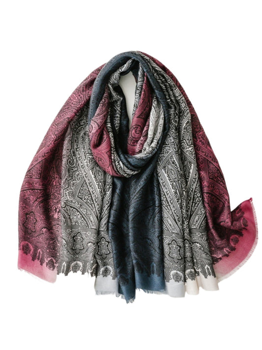 Scarvii - Paisley Gradient Winter Scarf