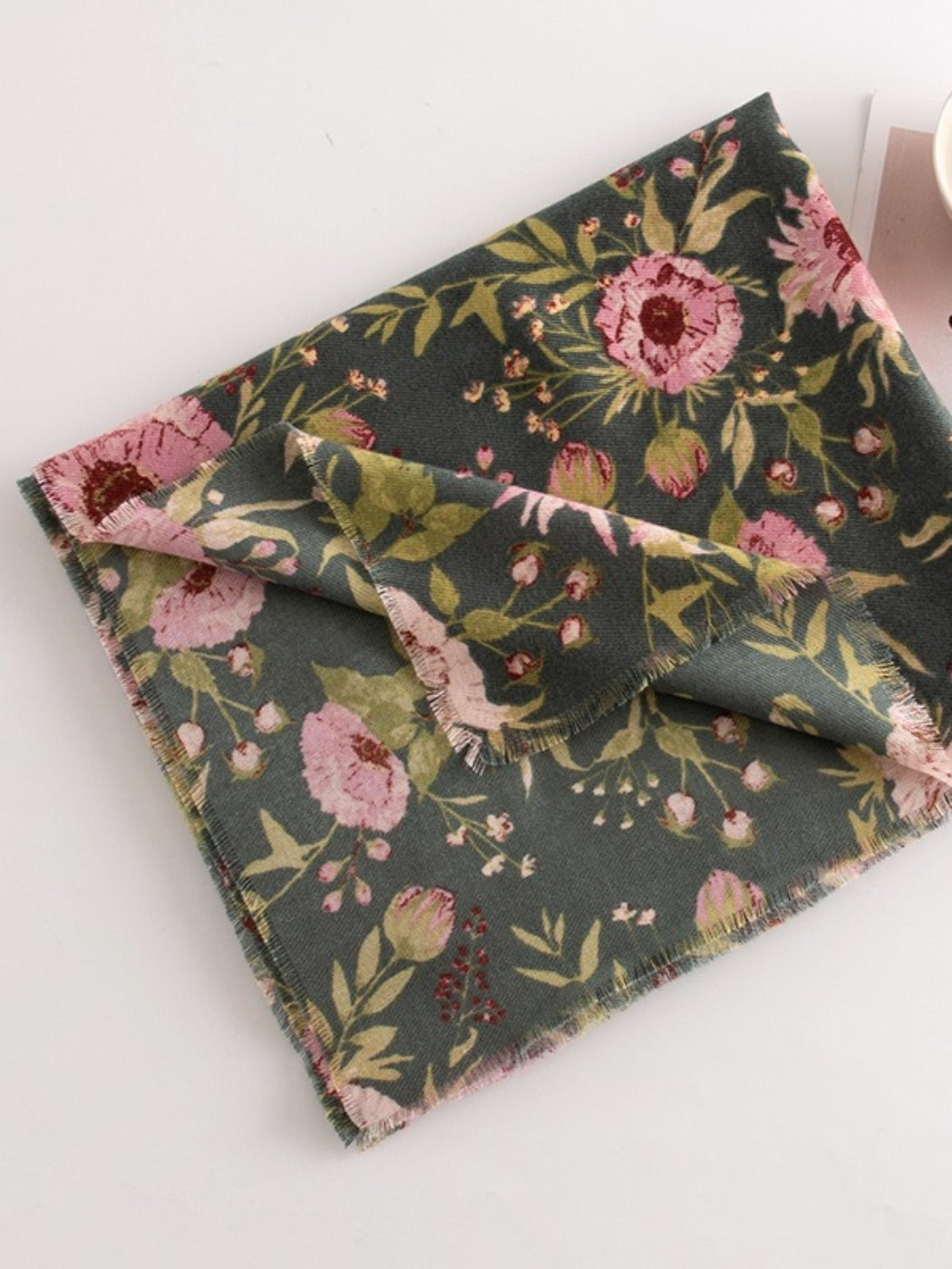 Scarvii - Winter Floral Print Scarf & Shawl
