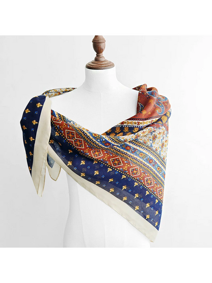 Scarvii - Vintage Paisley Border Scarf