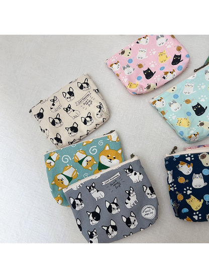 Cosbai small coin purse with a playful cartoon animal illustration