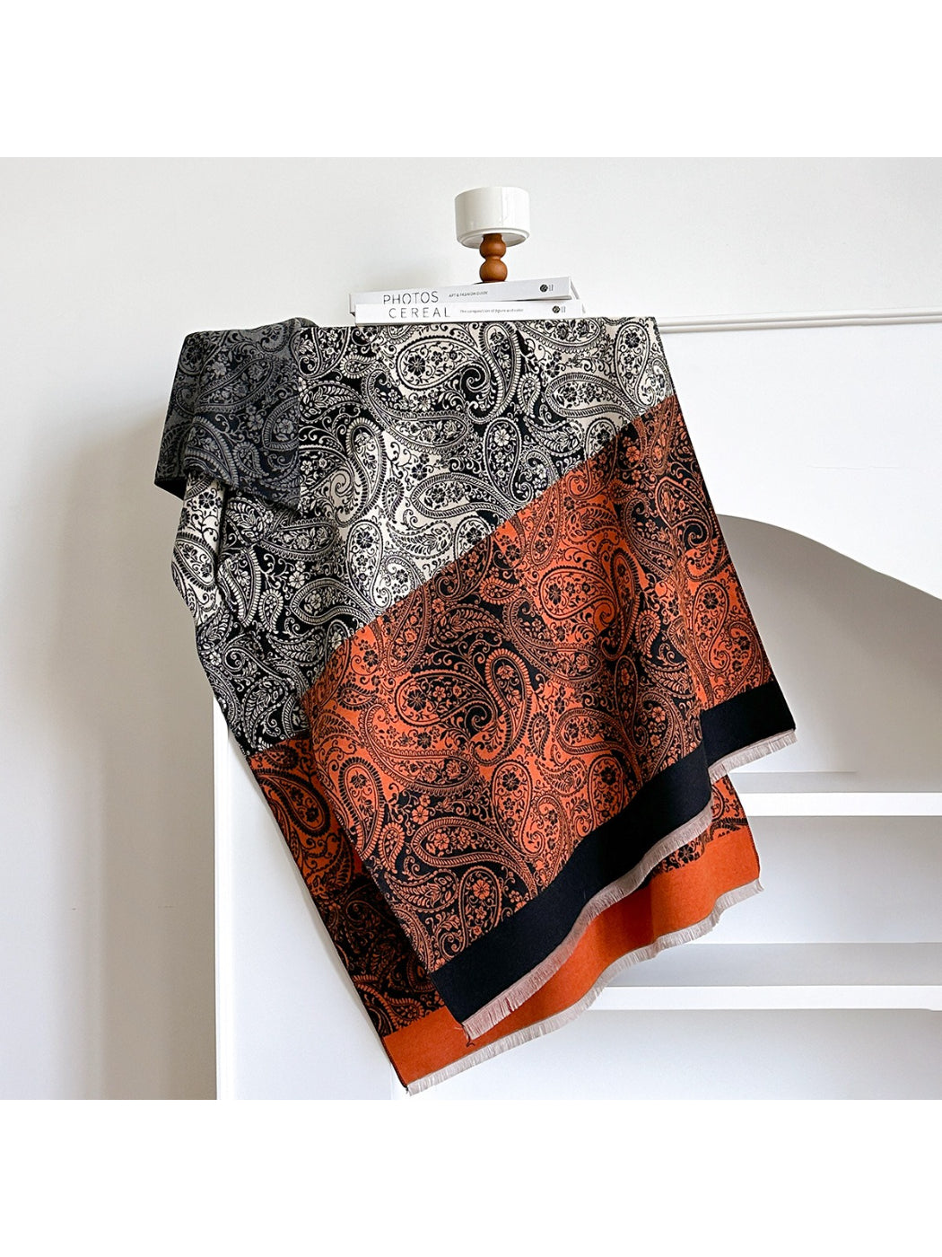 Scarvii – Vintage Paisley Pattern Winter Scarf & Shawl