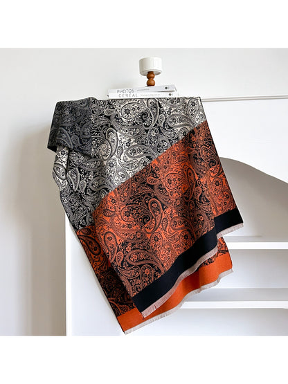 Scarvii – Vintage Paisley Pattern Winter Scarf & Shawl