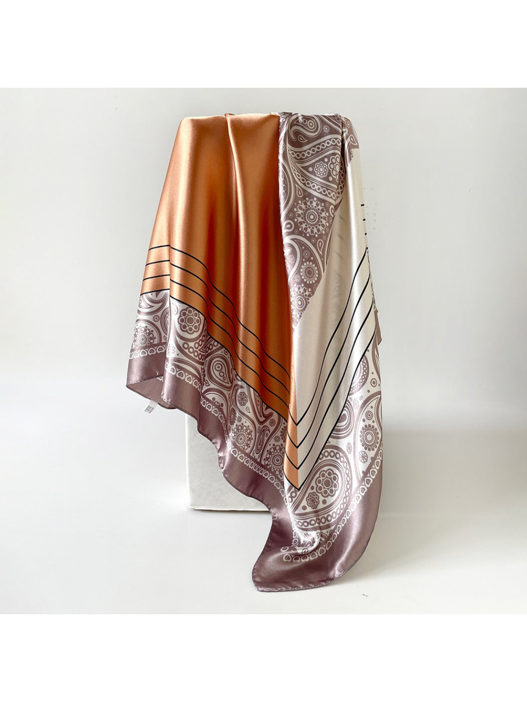 Scarvii - Elegant Paisley Square Scarf