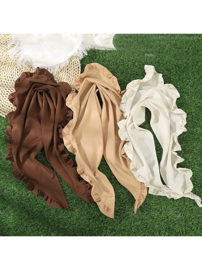 Scarvii Ruffle Edge Bandana Headband