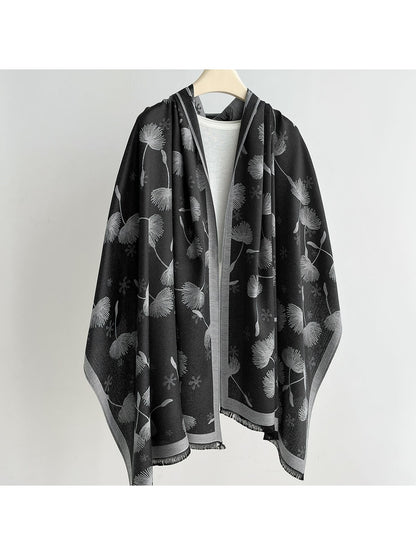 Scarvii - Elegant Dandelion Print Summer Wrap Scarf