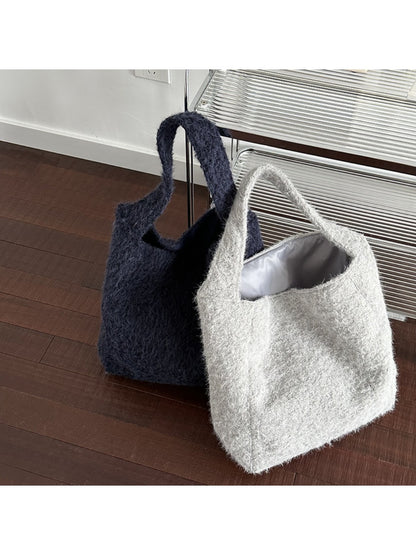 Cosbai – Winter Plush Bucket Bag & Handbag