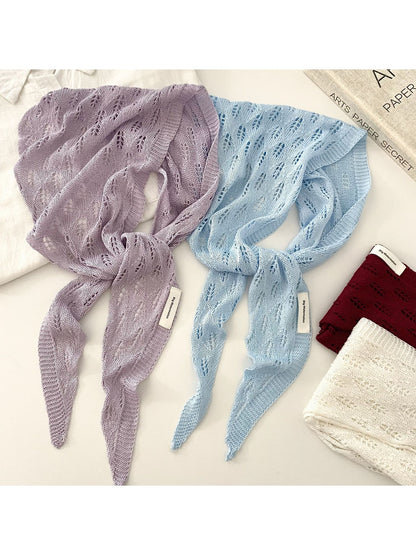 Scarvii - Sweet Style Knit Look Triangle Bandana
