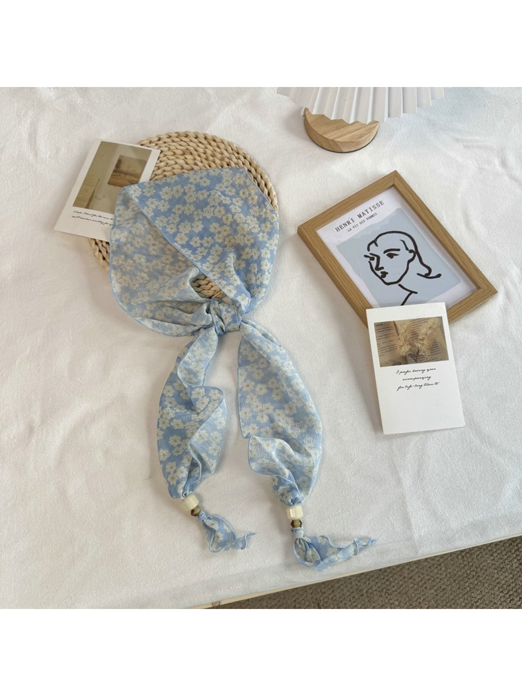 Scarvii - Pastoral Floral Print Elegant Scarf