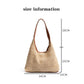 Cosbai - Spacious Light Brown Minimalist Woven Shoulder Bag