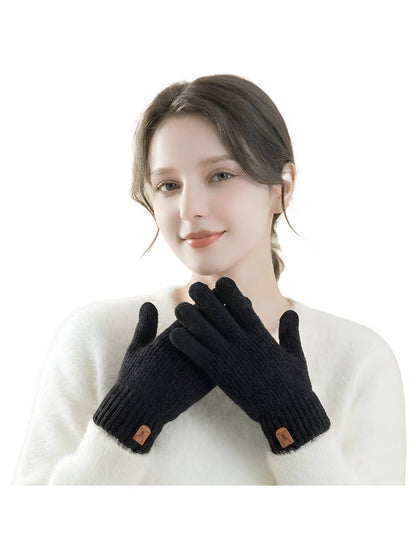 Gloving - Textured Knit Winter Gloves