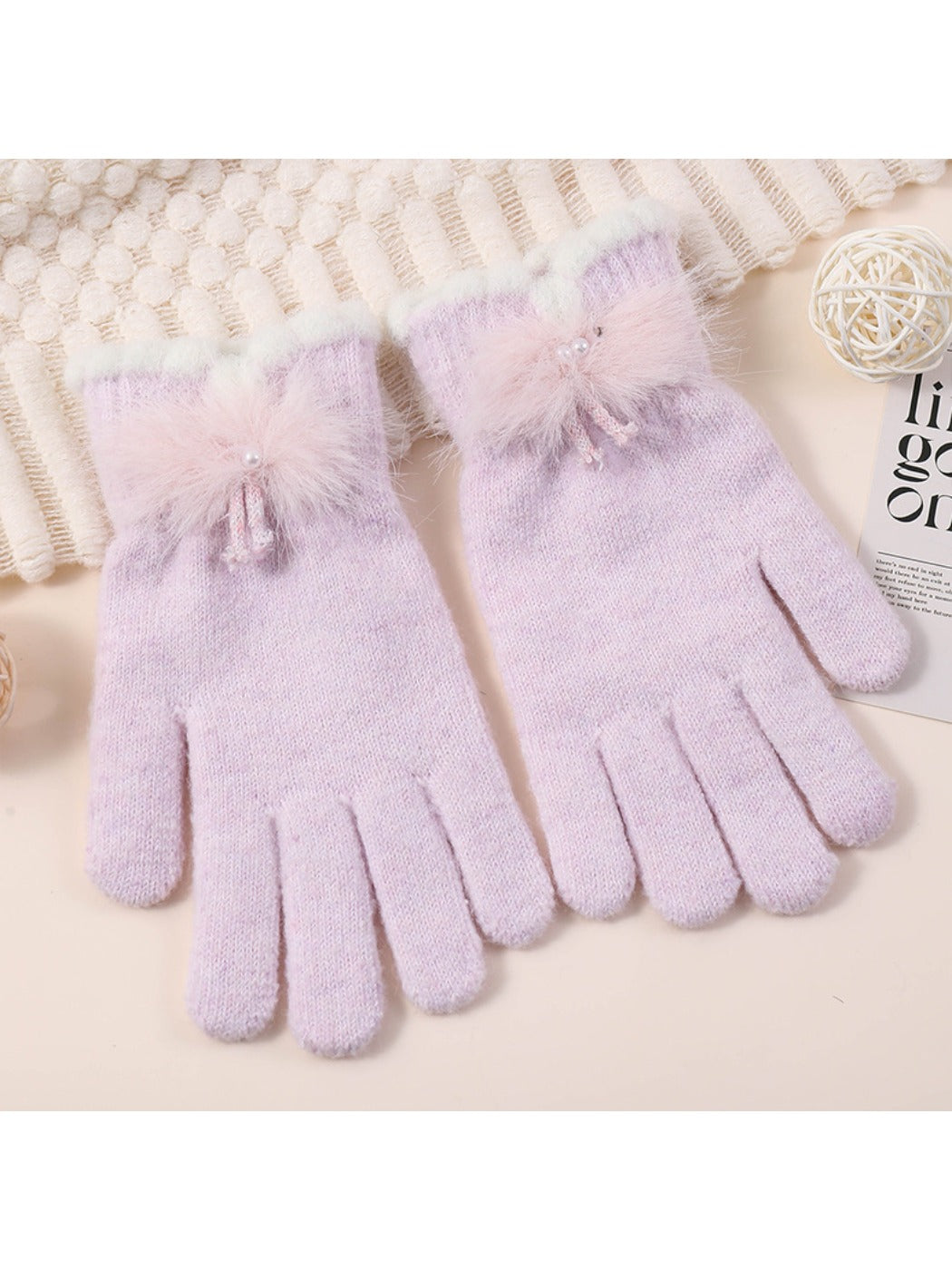 Gloving – Pom Plush Winter Gloves