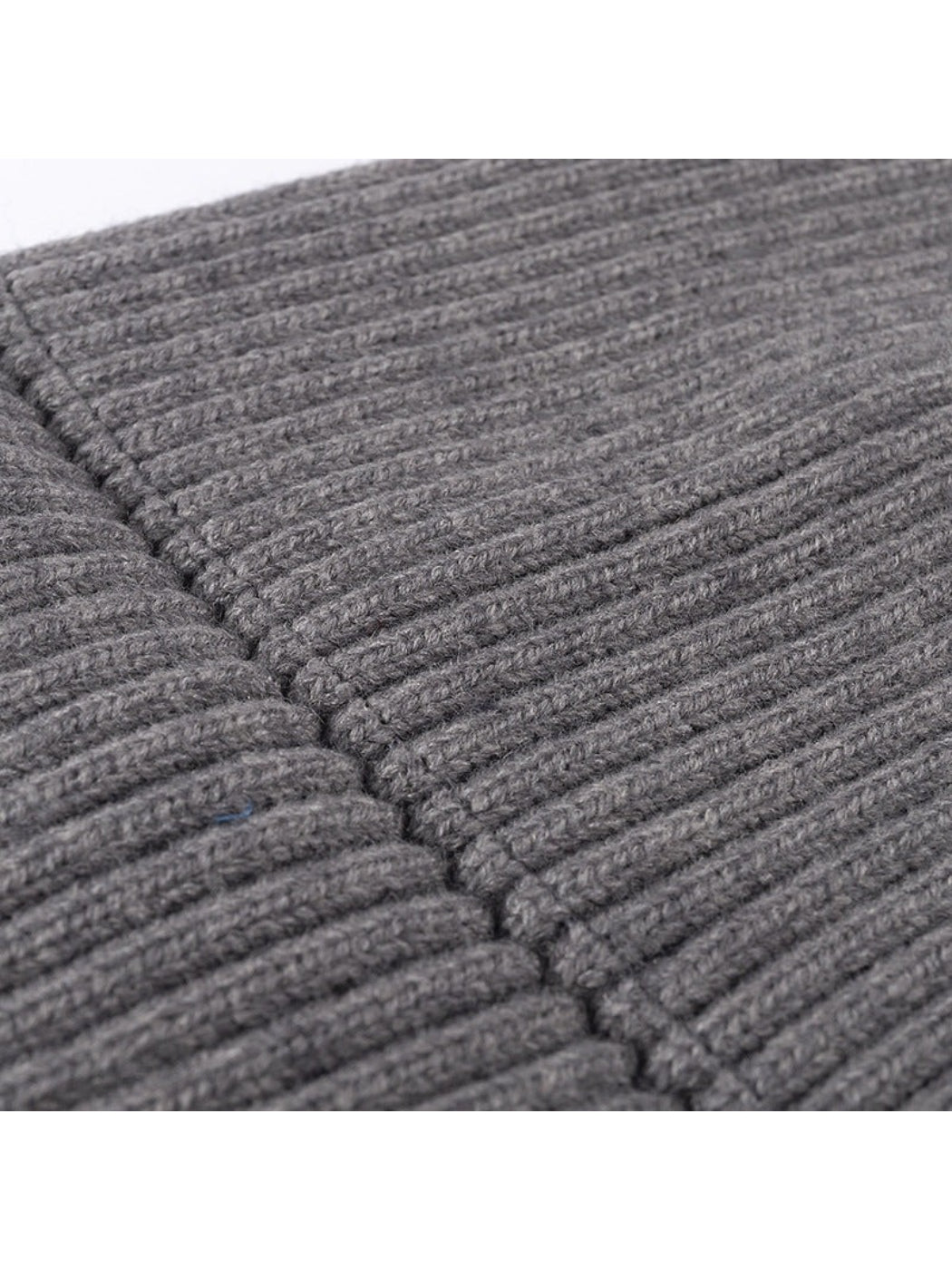 Haila - Solid Rib Knit Cuffed Beanie