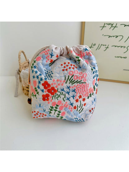 Cosbai - Woven Drawstring Pouch