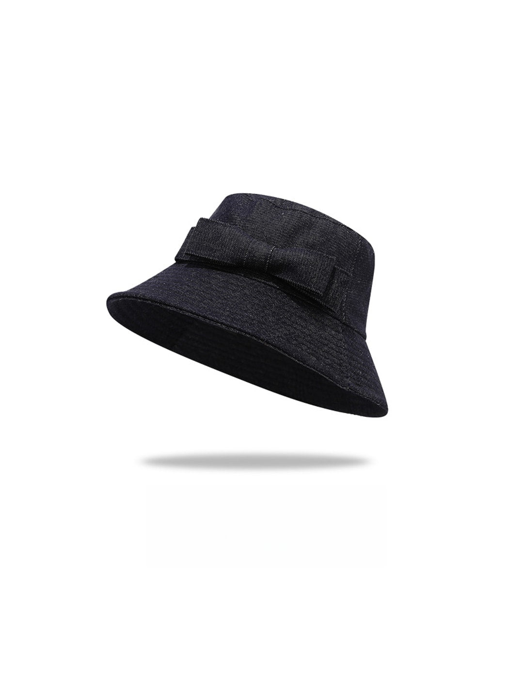 Haila - Bow Detail Flat Top Women's Bucket Hat