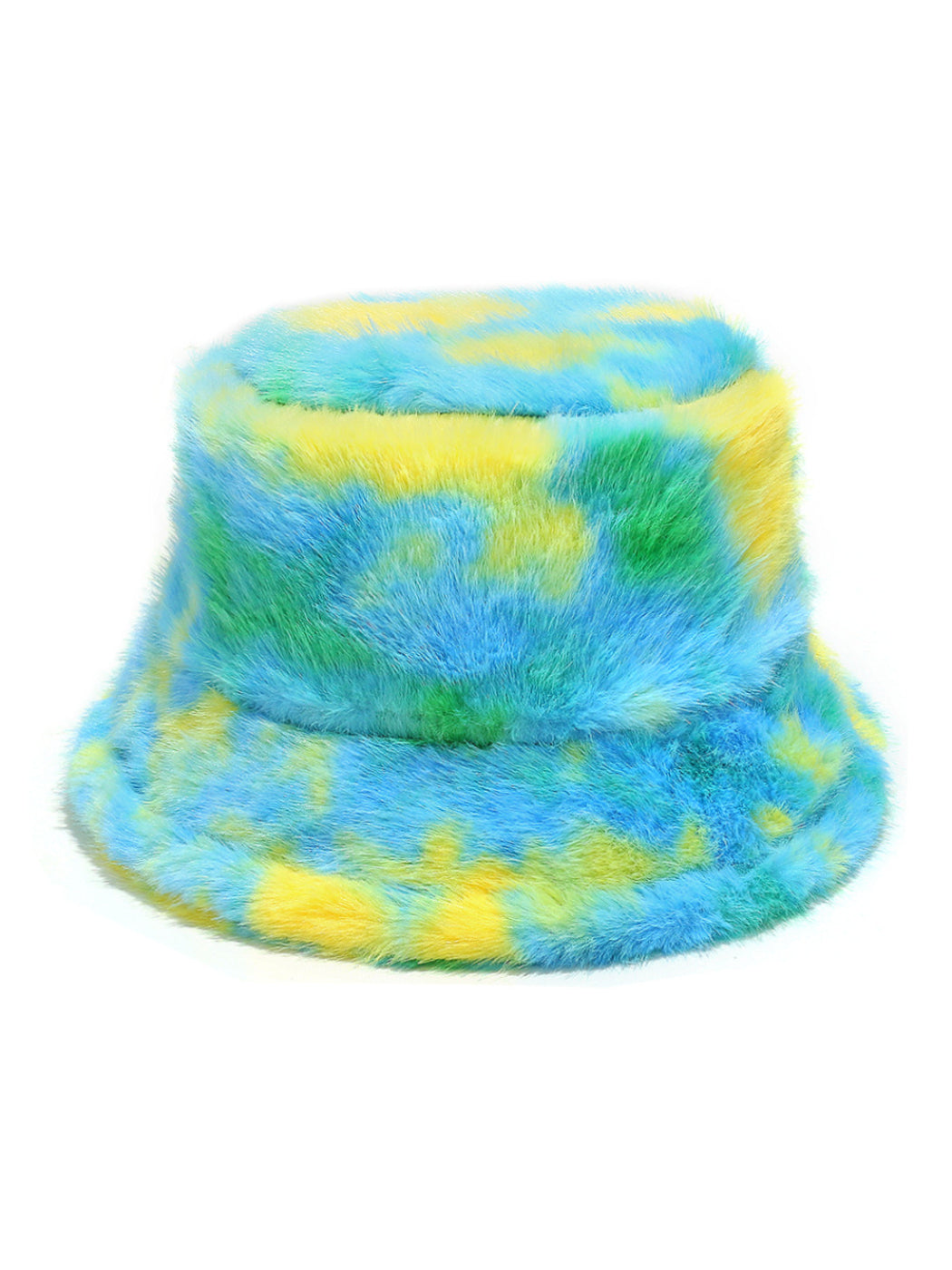Haila Colorful Tie Dye Fuzzy Bucket Hat