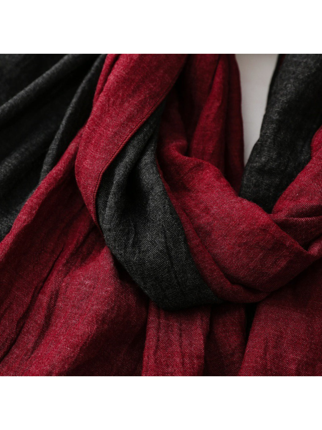 Scarvii - Contrast Panel Soft Drape Everyday Scarf