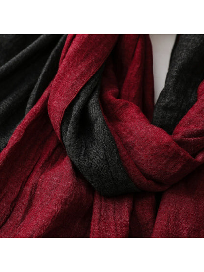 Scarvii - Contrast Panel Soft Drape Everyday Scarf