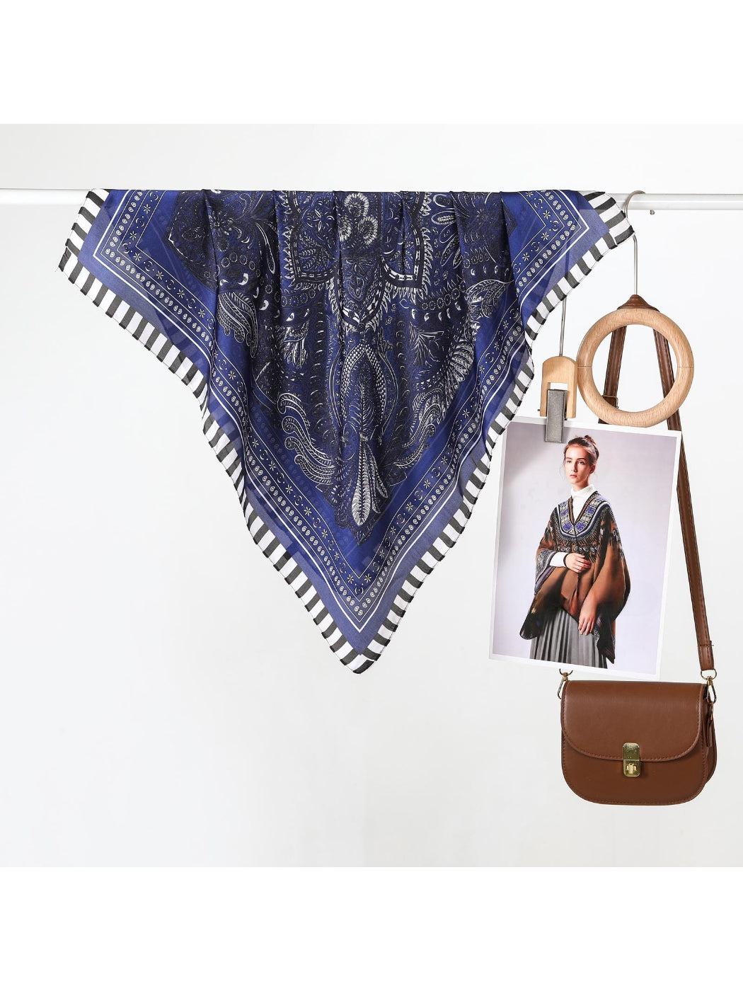 Scarvii - Paisley Bandana Square Scarf