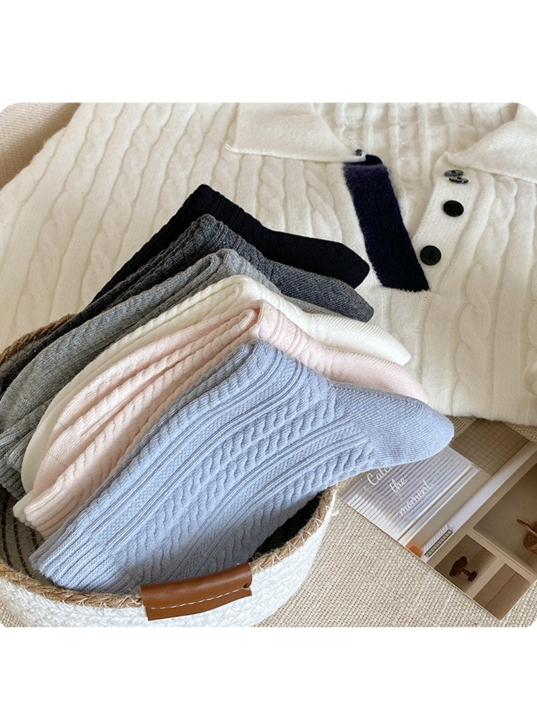 Rufia Textured Knit Crew Socks product image 13
