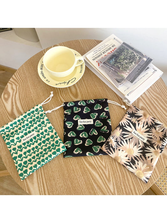 Cosbai - Corduroy Drawstring Pouch & Storage Bag