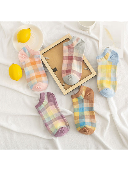 Rufia - Summer Plaid Ankle Socks