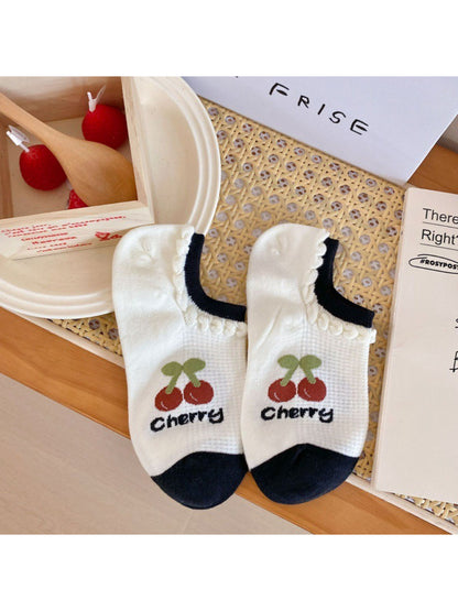 Rufia - Cute Cherry Low Cut Socks