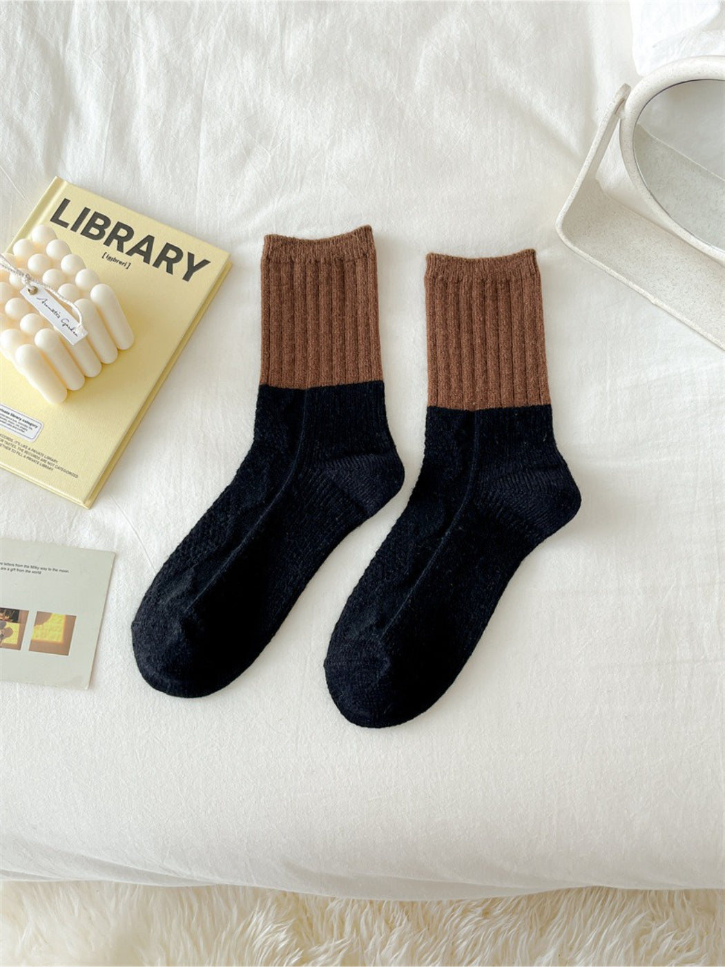 Rufia - Colorblock Cozy Crew Socks