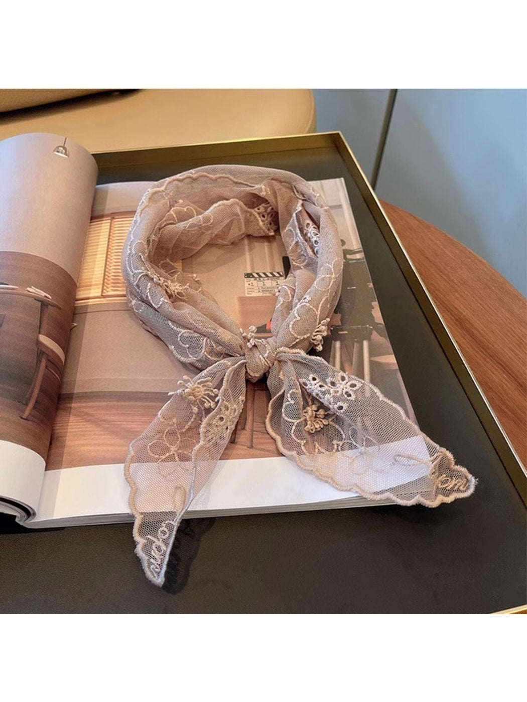 Scarvii - Sweet Style Lace Narrow Scarf