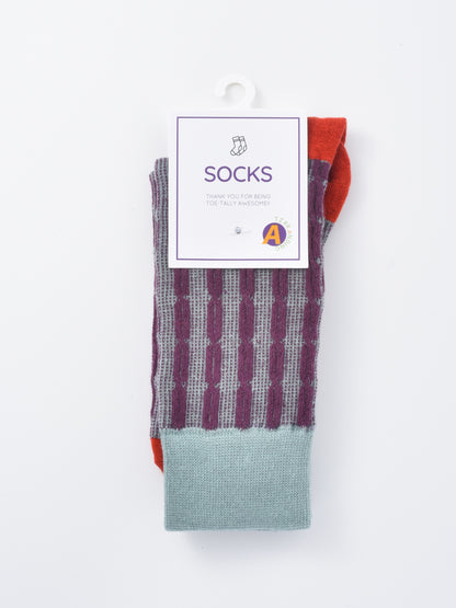 Rufia - Bold Graphic Knit Crew Socks