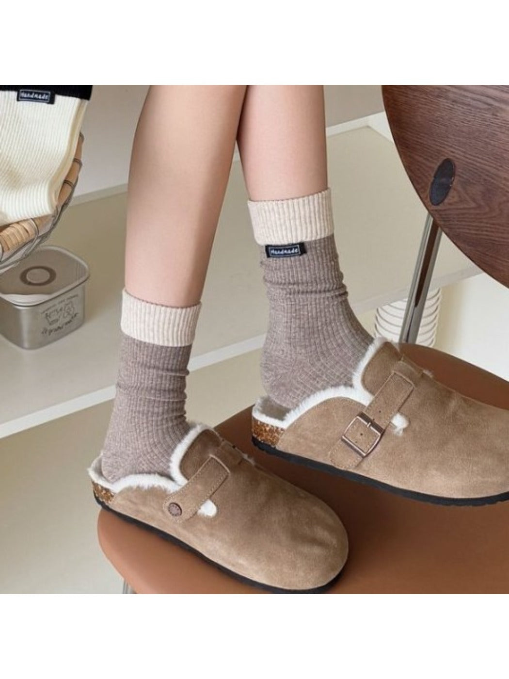 Rufia - Color-Block Mid-Calf Socks
