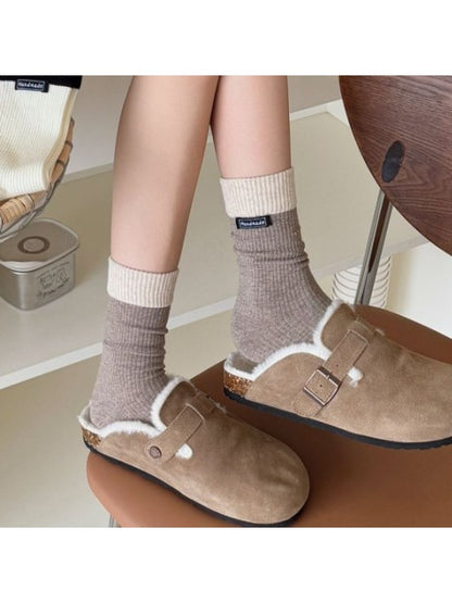 Rufia - Color-Block Mid-Calf Socks