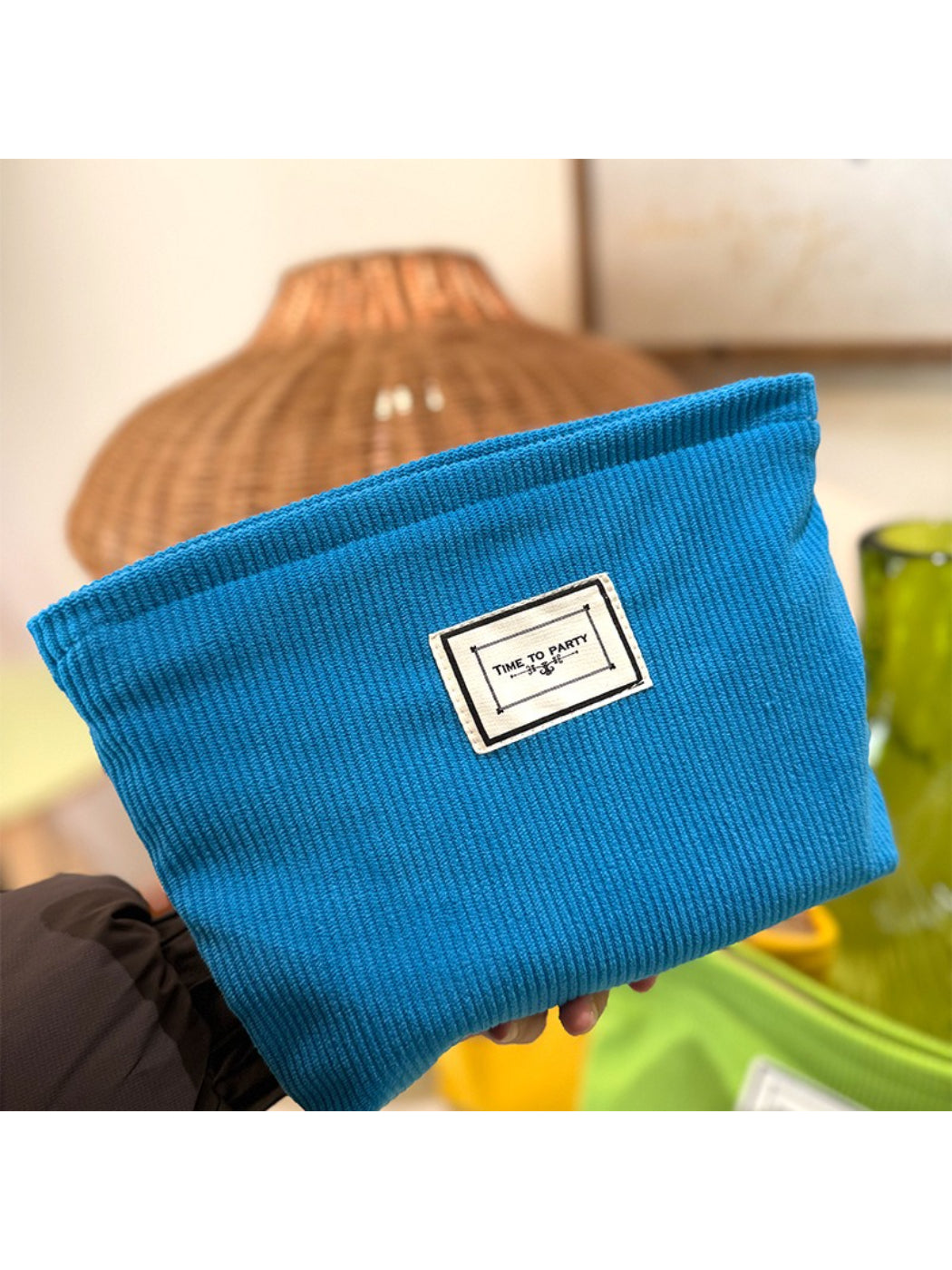 Cosbai - Soft Pink Floral Everyday Cosmetic Pouch