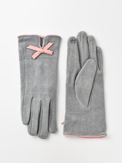 Gloving - Women's Winter Touchscreen Gloves with bow