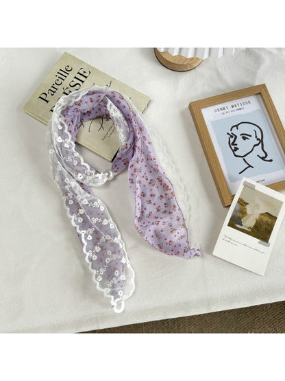 Scarvii - Retro Lace Narrow Decorative Scarf