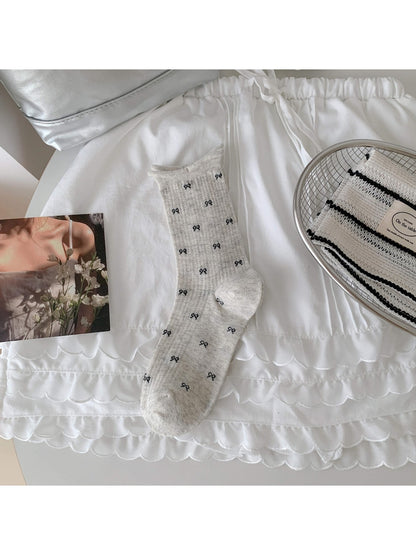 Rufia - Sweet Style Bow Crew Socks