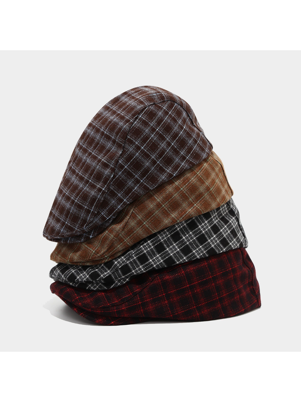 Haila - Vintage Plaid Newsboy Cap