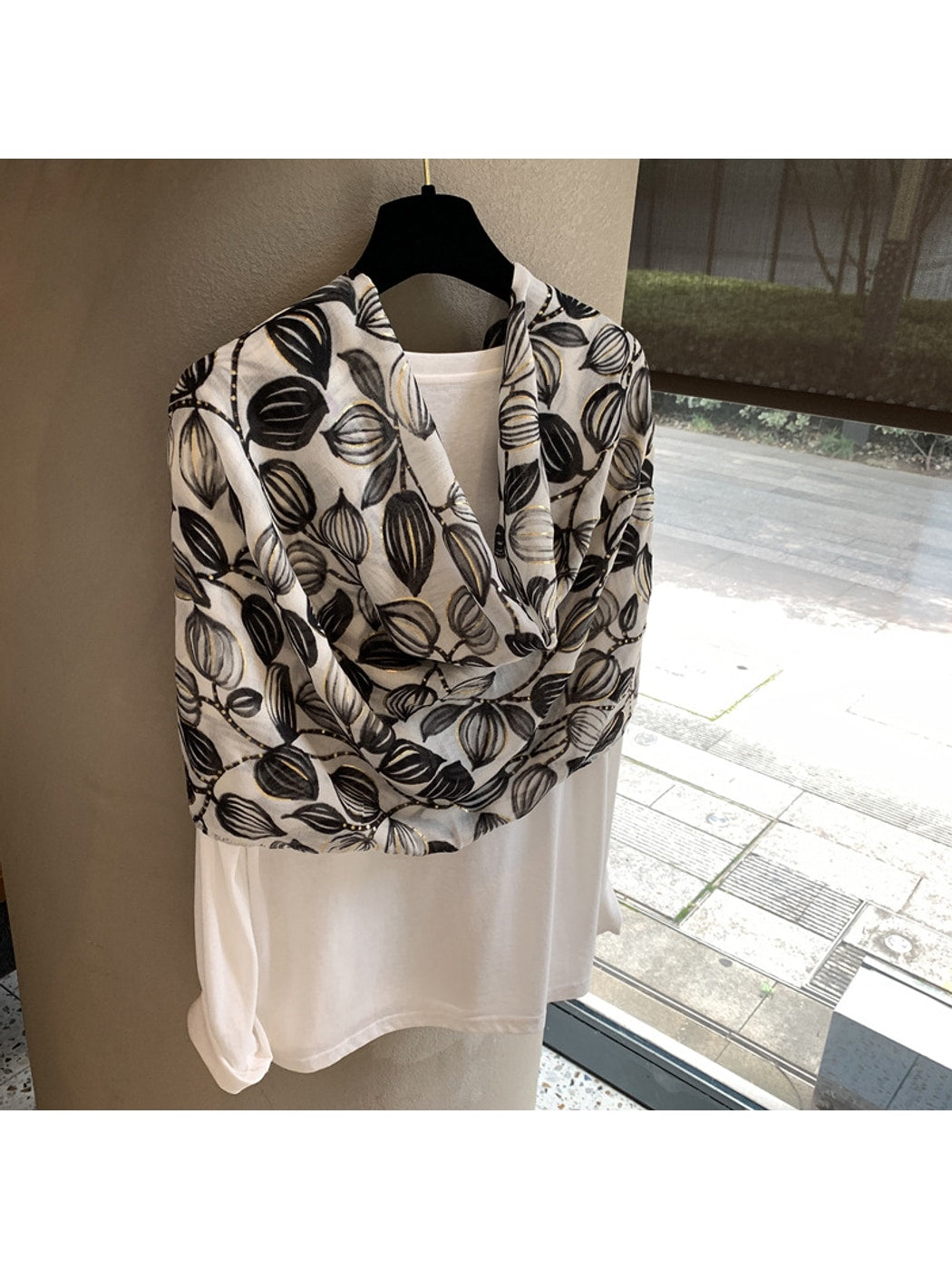 Scarvii - Minimal Printed Everyday Draped Wrap Scarf