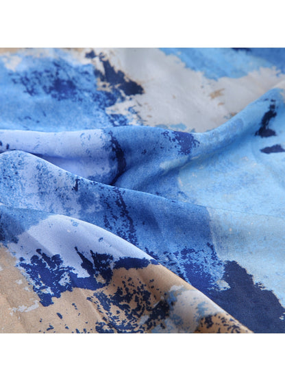 Scarvii - Graffiti Textured Print Fashion Scarf