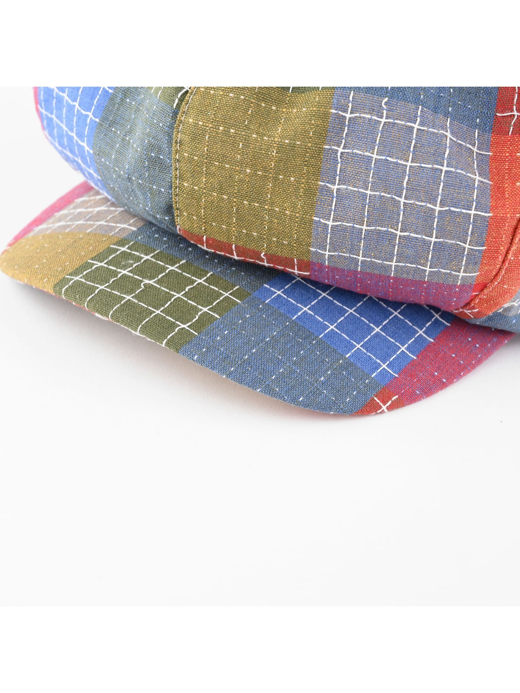 Haila - Retro Patchwork Plaid Newsboy Cap