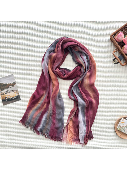Scarvii - Ombre Fringe Long Scarf