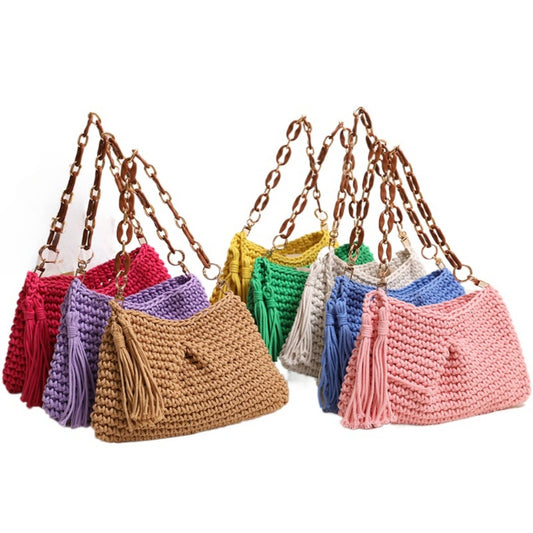 Cosbai - Classic Soft Crochet Sling Bag - Color Available
