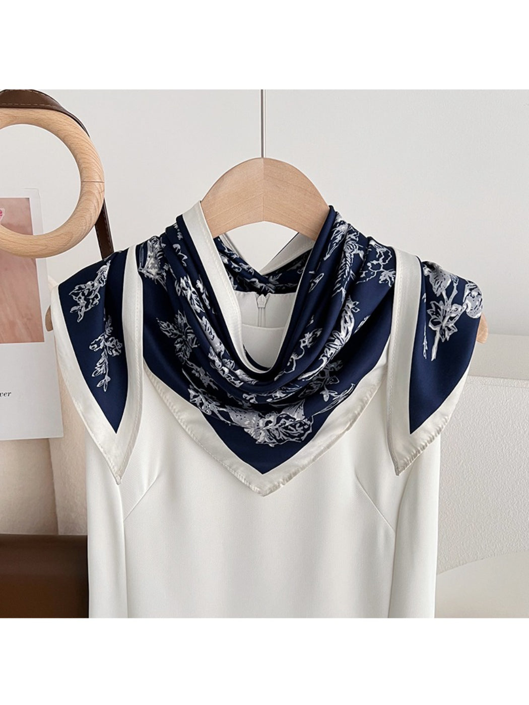 Scarvii Botanical Triangle Neck Scarf